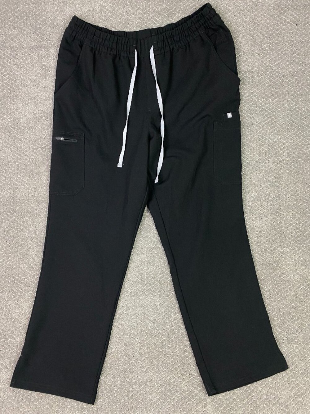 Figs Dowa High Rise Straight Leg Scrub Pants Womens 3XL Black Nurse XXXL
